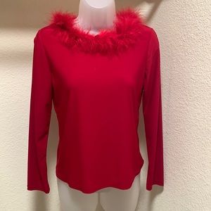 Cute Red Top Fluffy